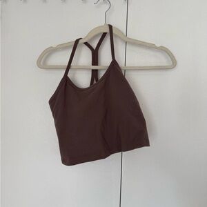 Beyond Yoga Pale Brown Cropped Tank